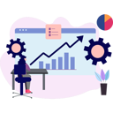 پیش‌نمایش فایل girl-working-on-graph-setting-10094693 از پک فناوری اینترنت