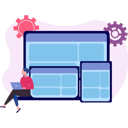 پیش‌نمایش فایل girl-working-on-her-laptop-10094622 از پک فناوری اینترنت