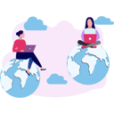 پیش‌نمایش فایل girls-working-on-their-laptops-10094626 از پک فناوری اینترنت