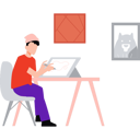 پیش‌نمایش فایل boy-is-making-drawing-10212799 از پک فضای کار