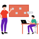 پیش‌نمایش فایل businessman-and-employee-are-discussing-their-schedule-10212782 از پک فضای کار