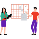 پیش‌نمایش فایل businessman-and-employee-are-making-schedule-10212785 از پک فضای کار