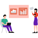 پیش‌نمایش فایل businessman-and-employee-are-talking-about-business-graphs-10212786 از پک فضای کار