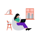 پیش‌نمایش فایل employee-is-working-from-home-10212769 از پک فضای کار