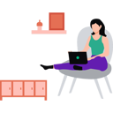پیش‌نمایش فایل employee-is-working-from-home-10212771 از پک فضای کار
