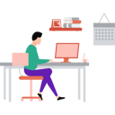 پیش‌نمایش فایل employee-is-working-on-his-desk-10212752 از پک فضای کار