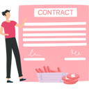 پیش‌نمایش فایل businessman-is-looking-at-partnership-contract-10260324 از پک قرارداد