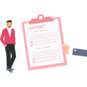 پیش‌نمایش فایل businessman-is-signing-contract-board-10260263 از پک قرارداد