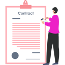 پیش‌نمایش فایل businessman-is-signing-contract-board-10260337 از پک قرارداد