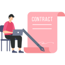 پیش‌نمایش فایل businessman-is-signing-online-contract-10260336 از پک قرارداد