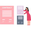 پیش‌نمایش فایل businesswoman-is-arranging-contract-papers-10260299 از پک قرارداد
