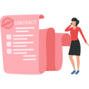 پیش‌نمایش فایل businesswoman-is-discussing-contract-papers-on-phone-10260344 از پک قرارداد