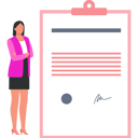 پیش‌نمایش فایل businesswoman-is-holding-contract-board-10260301 از پک قرارداد