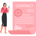 پیش‌نمایش فایل businesswoman-is-looking-at-partnership-contract-10260287 از پک قرارداد
