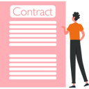 پیش‌نمایش فایل businesswoman-is-looking-at-partnership-contract-10260322 از پک قرارداد