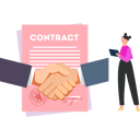 پیش‌نمایش فایل businesswoman-is-signs-a-business-contract-10260291 از پک قرارداد