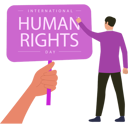 پیش‌نمایش فایل boy-is-supporting-human-rights-banner-10283711 از پک حقوق بشر