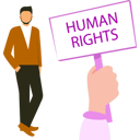 پیش‌نمایش فایل businessman-is-holding-human-rights-board-10283715 از پک حقوق بشر