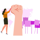 پیش‌نمایش فایل girl-is-making-human-rights-banner-10283738 از پک حقوق بشر