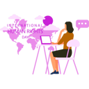 پیش‌نمایش فایل girl-is-posting-for-human-rights-on-social-media-10283785 از پک حقوق بشر