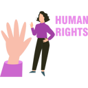 پیش‌نمایش فایل girl-is-standing-for-human-rights-justice-10283717 از پک حقوق بشر