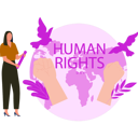 پیش‌نمایش فایل girl-is-working-for-human-rights-10283710 از پک حقوق بشر