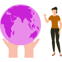 پیش‌نمایش فایل girl-is-working-for-universal-peace-10283808 از پک حقوق بشر
