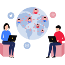 پیش‌نمایش فایل boy-and-girl-have-a-global-social-network-10292187 از پک شبکه اجتماعی