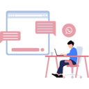 پیش‌نمایش فایل boy-chatting-online-on-laptop-10292160 از پک شبکه اجتماعی