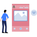 پیش‌نمایش فایل boy-is-sending-online-image-to-girl-10292190 از پک شبکه اجتماعی