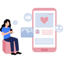 پیش‌نمایش فایل girl-is-surfing-social-media-10292172 از پک شبکه اجتماعی