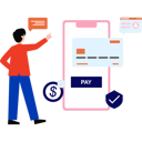 پیش‌نمایش فایل boy-is-doing-online-payment-10296314 از پک برنامه وب و موبایل