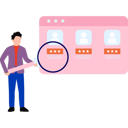 پیش‌نمایش فایل businessman-is-viewing-customer-feedback-10296293 از پک برنامه وب و موبایل