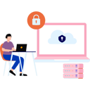 پیش‌نمایش فایل employee-is-securing-his-sensitive-data-10296329 از پک برنامه وب و موبایل