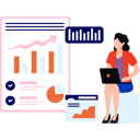 پیش‌نمایش فایل employee-is-working-on-market-graph-10296333 از پک برنامه وب و موبایل