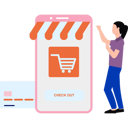 پیش‌نمایش فایل girl-is-doing-online-shopping-on-mobile-10296320 از پک برنامه وب و موبایل