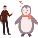 پیش‌نمایش فایل boy-and-penguin-shares-lovely-relation-10298853 از پک روز جهانی پنگوئن