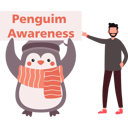 پیش‌نمایش فایل boy-pointing-towards-penguin-awareness-board-10298841 از پک روز جهانی پنگوئن