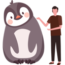 پیش‌نمایش فایل boy-showing-love-towards-penguin-10298856 از پک روز جهانی پنگوئن