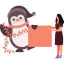 پیش‌نمایش فایل girl-is-decorating-penguin-10298855 از پک روز جهانی پنگوئن