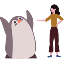 پیش‌نمایش فایل girl-is-having-fun-with-penguin-10298829 از پک روز جهانی پنگوئن