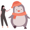 پیش‌نمایش فایل girl-is-having-fun-with-penguin-10298833 از پک روز جهانی پنگوئن