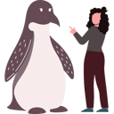 پیش‌نمایش فایل girl-is-having-fun-with-penguin-10298846 از پک روز جهانی پنگوئن