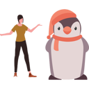 پیش‌نمایش فایل girl-is-having-fun-with-penguin-10298860 از پک روز جهانی پنگوئن