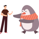 پیش‌نمایش فایل penguin-is-approaching-boy-10298842 از پک روز جهانی پنگوئن