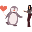 پیش‌نمایش فایل penguin-is-holding-balloon-10298840 از پک روز جهانی پنگوئن