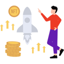 پیش‌نمایش فایل businessman-have-launched-new-crypto-currency-coin-in-stock-market-10310997 از پک ان‌اف‌تی (توکن غیرمثلی)