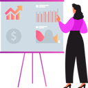 پیش‌نمایش فایل girl-is-working-on-a-business-presentation-10311623 از پک کسب و کار هوشمند