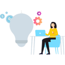 پیش‌نمایش فایل girl-is-working-on-the-idea-setting-10311541 از پک کسب و کار هوشمند