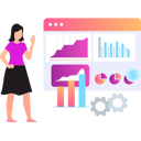 پیش‌نمایش فایل girl-looking-at-business-chart-graph-10311609 از پک کسب و کار هوشمند